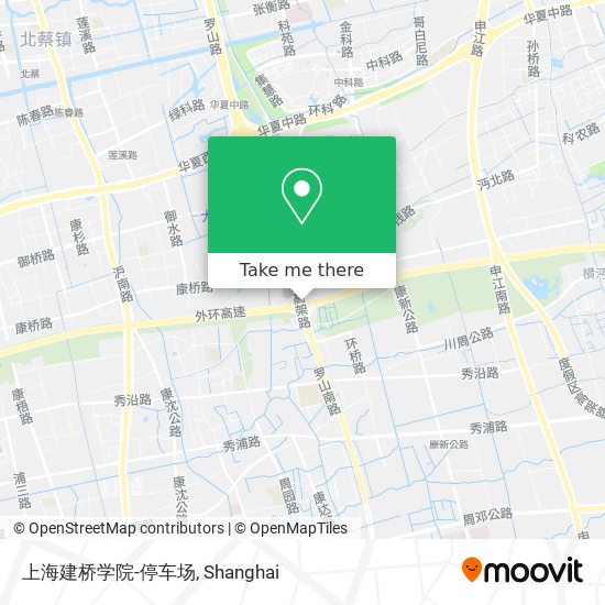 上海建桥学院-停车场 map