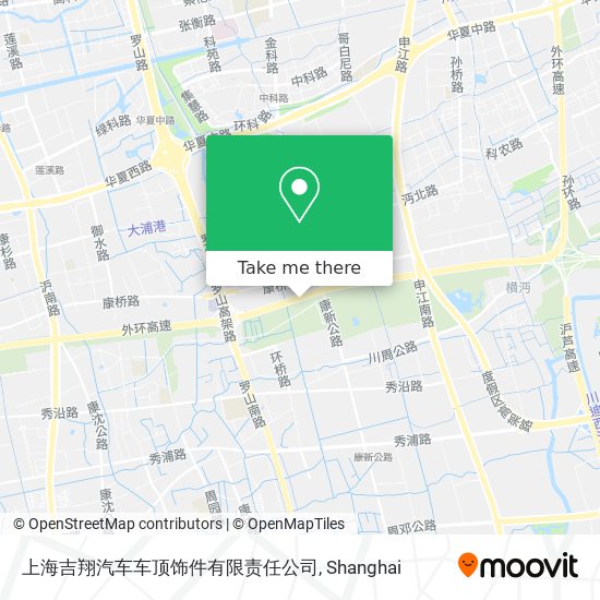 上海吉翔汽车车顶饰件有限责任公司 map