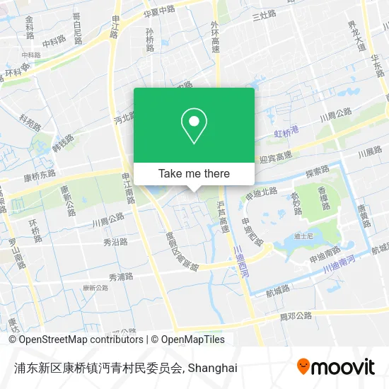 浦东新区康桥镇沔青村民委员会 map