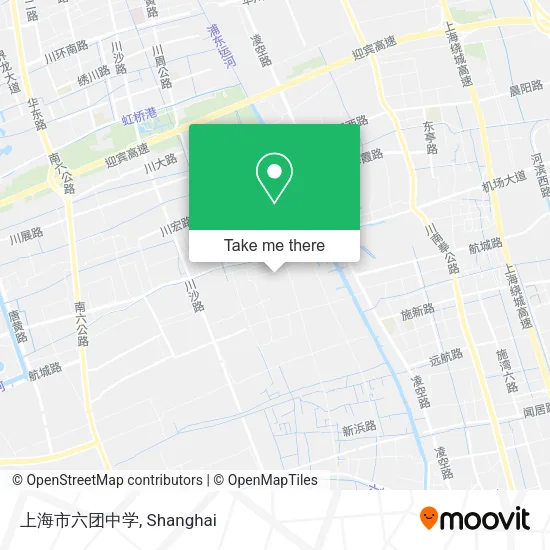 上海市六团中学 map