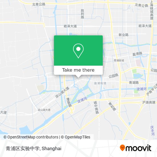 青浦区实验中学 map