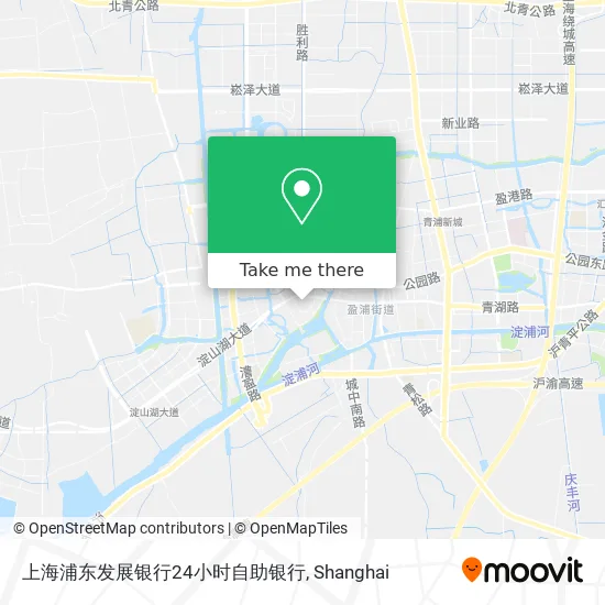 上海浦东发展银行24小时自助银行 map
