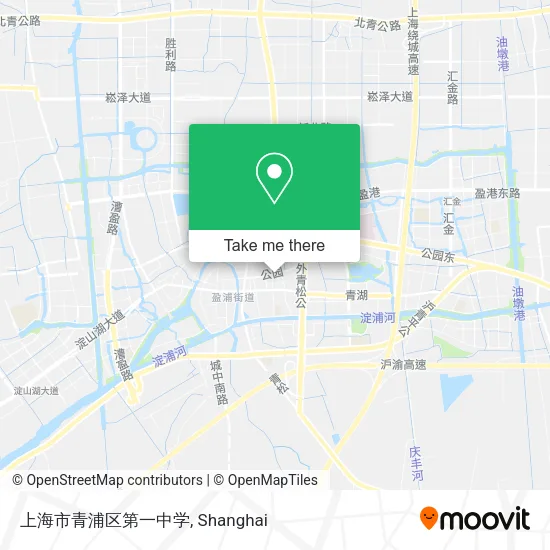 上海市青浦区第一中学 map