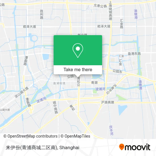 来伊份(青浦商城二区南) map