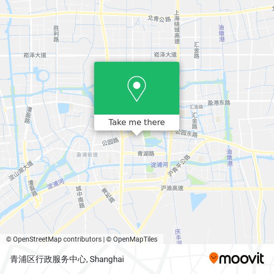青浦区行政服务中心 map