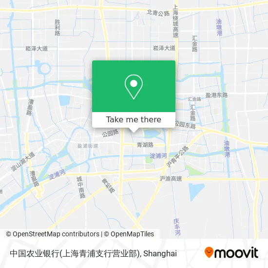 中国农业银行(上海青浦支行营业部) map