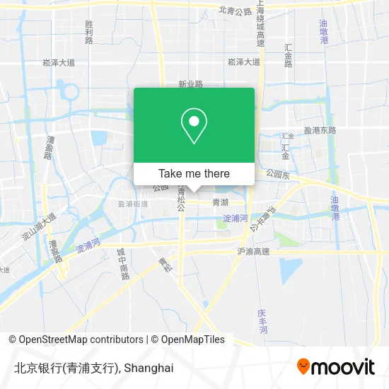北京银行(青浦支行) map