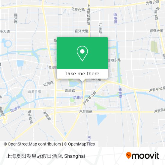 上海夏阳湖皇冠假日酒店 map