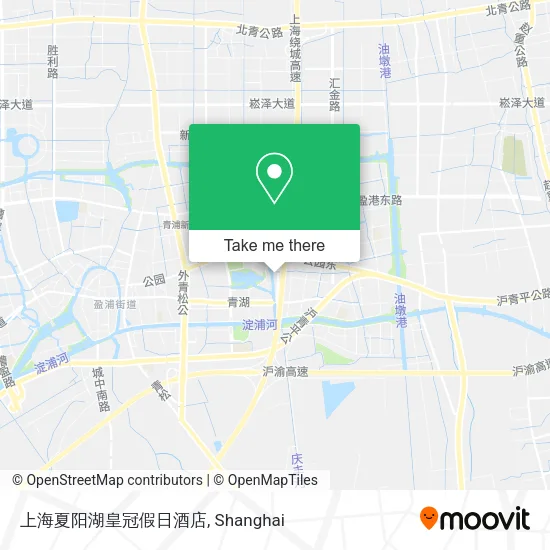 上海夏阳湖皇冠假日酒店 map