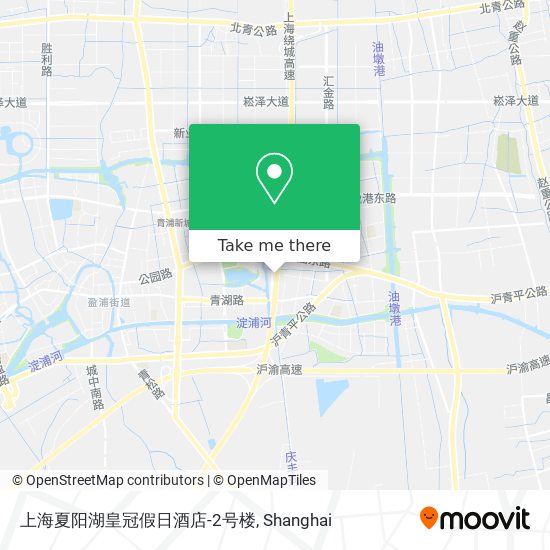 上海夏阳湖皇冠假日酒店-2号楼 map