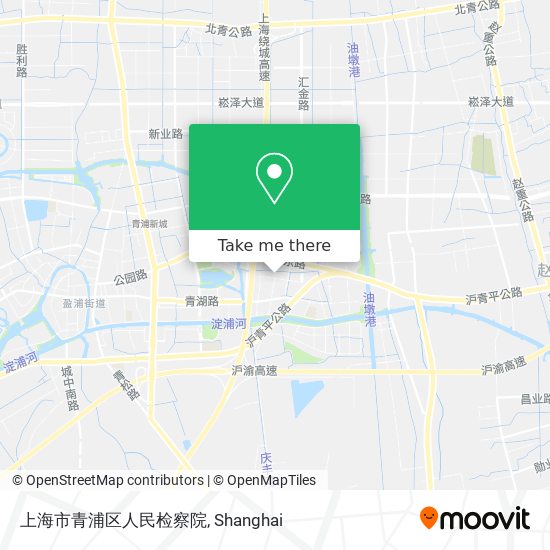 上海市青浦区人民检察院 map