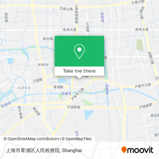 上海市青浦区人民检察院 map