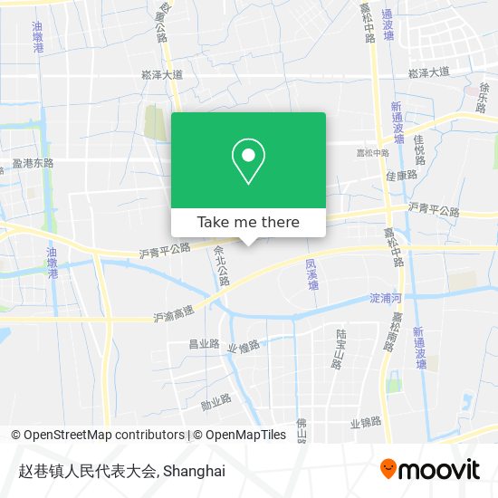赵巷镇人民代表大会 map