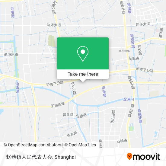 赵巷镇人民代表大会 map