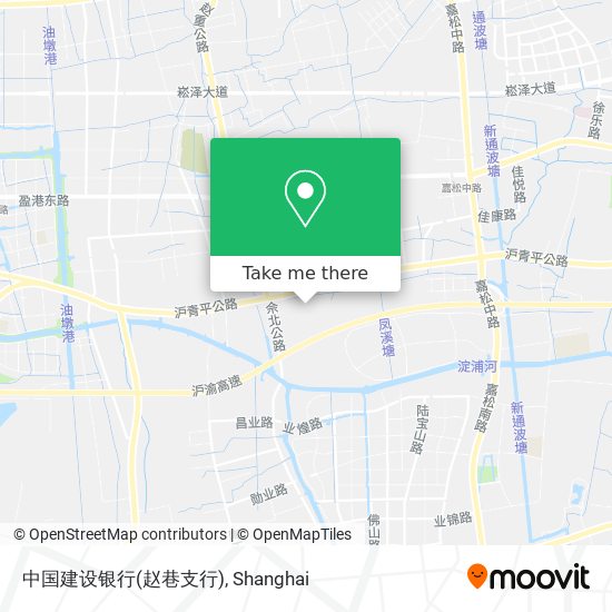 中国建设银行(赵巷支行) map