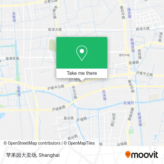 苹果园大卖场 map