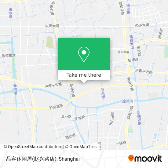 品客休闲屋(赵兴路店) map