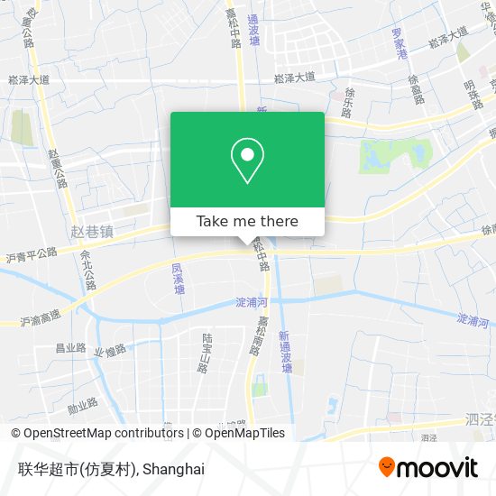 联华超市(仿夏村) map