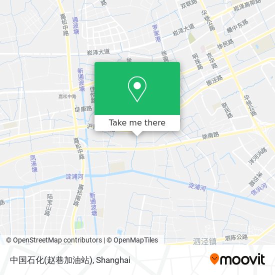 中国石化(赵巷加油站) map