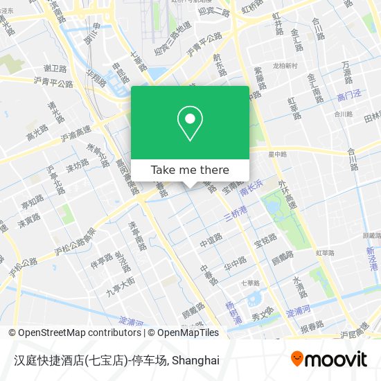 汉庭快捷酒店(七宝店)-停车场 map