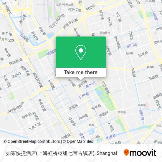 如家快捷酒店(上海虹桥枢纽七宝古镇店) map