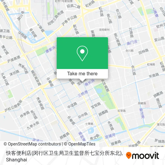 快客便利店(闵行区卫生局卫生监督所七宝分所东北) map