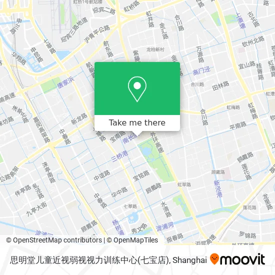 思明堂儿童近视弱视视力训练中心(七宝店) map