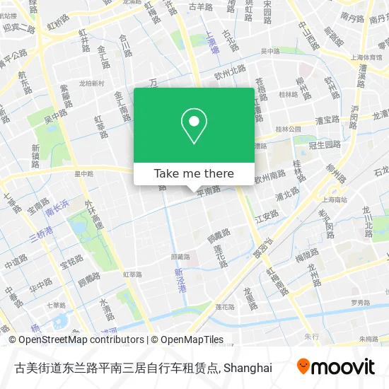 古美街道东兰路平南三居自行车租赁点 map