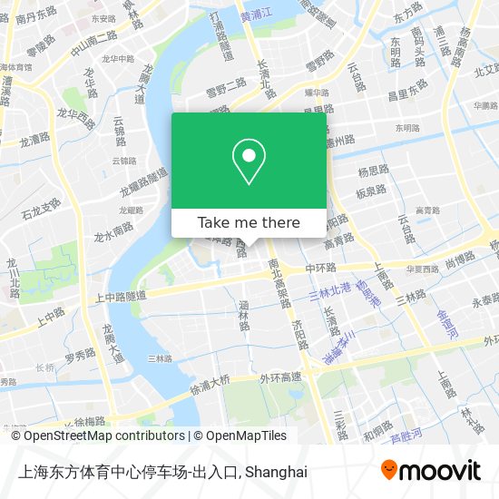 上海东方体育中心停车场-出入口 map