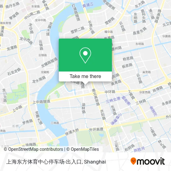 上海东方体育中心停车场-出入口 map