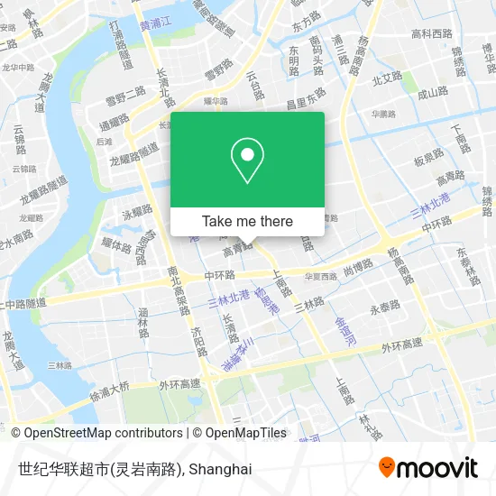 世纪华联超市(灵岩南路) map
