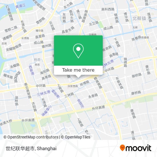 世纪联华超市 map