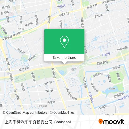 上海千缘汽车车身模具公司 map