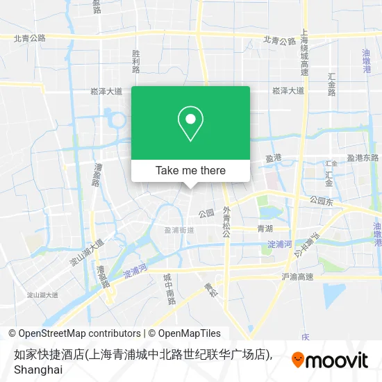 如家快捷酒店(上海青浦城中北路世纪联华广场店) map
