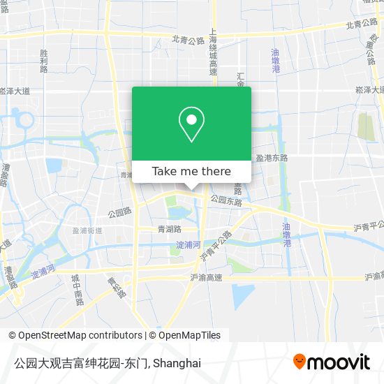 公园大观吉富绅花园-东门 map