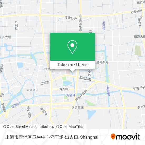 上海市青浦区卫生中心停车场-出入口 map