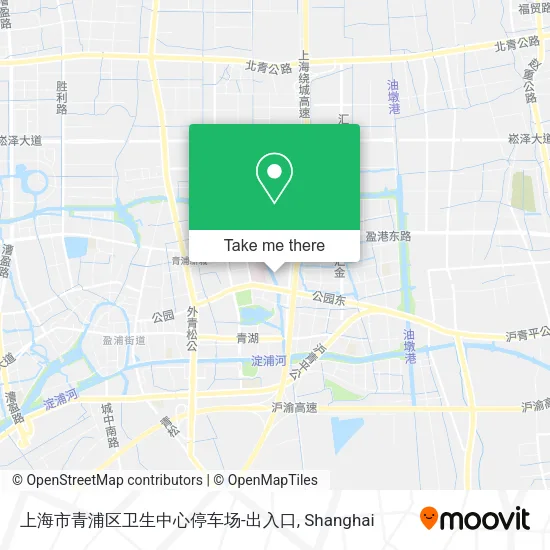 上海市青浦区卫生中心停车场-出入口 map