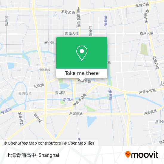 上海青浦高中 map