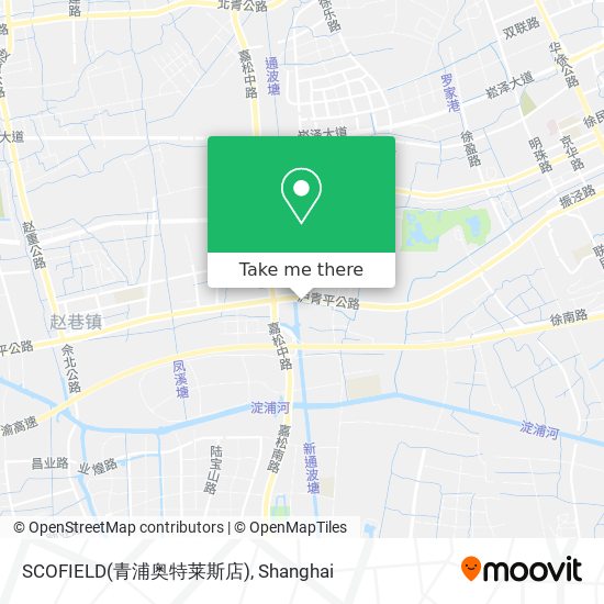 SCOFIELD(青浦奥特莱斯店) map