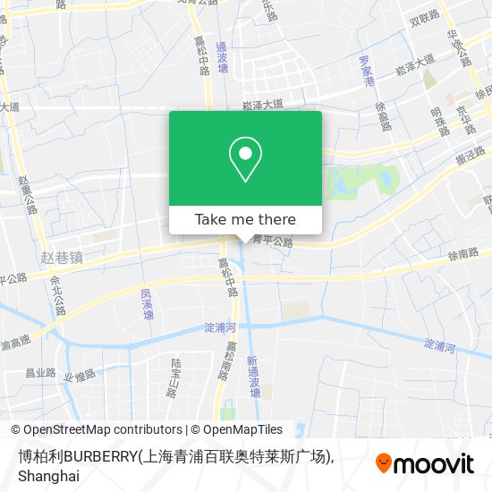 博柏利BURBERRY(上海青浦百联奥特莱斯广场) map