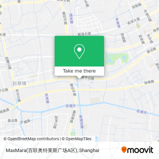 MaxMara(百联奥特莱斯广场A区) map
