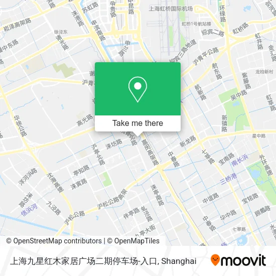 上海九星红木家居广场二期停车场-入口 map