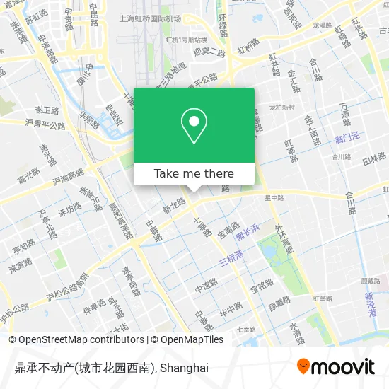 鼎承不动产(城市花园西南) map