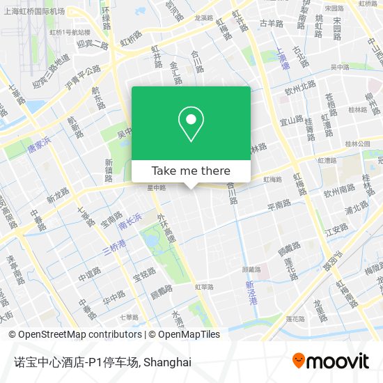 诺宝中心酒店-P1停车场 map