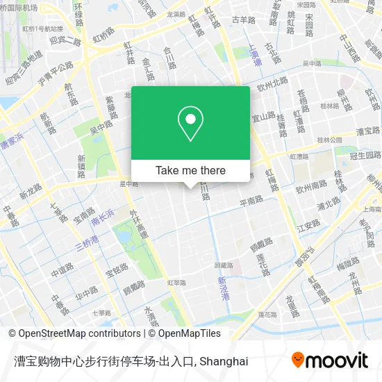 漕宝购物中心步行街停车场-出入口 map
