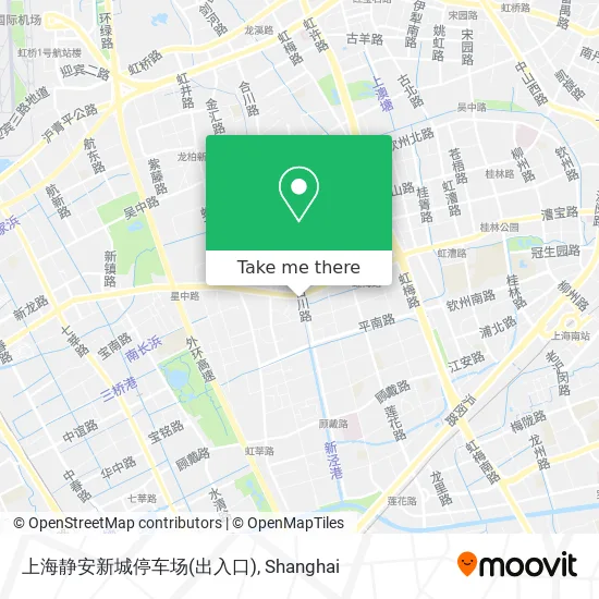 上海静安新城停车场(出入口) map