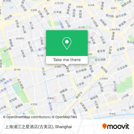 上海浦江之星酒店(古美店) map