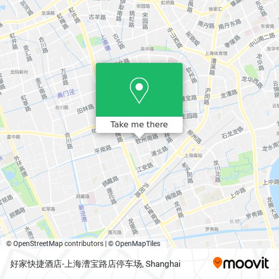 好家快捷酒店-上海漕宝路店停车场 map