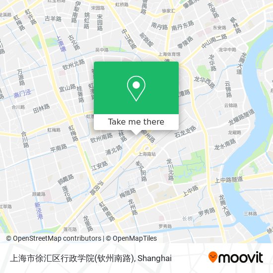 上海市徐汇区行政学院(钦州南路) map