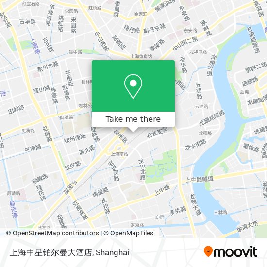 上海中星铂尔曼大酒店 map